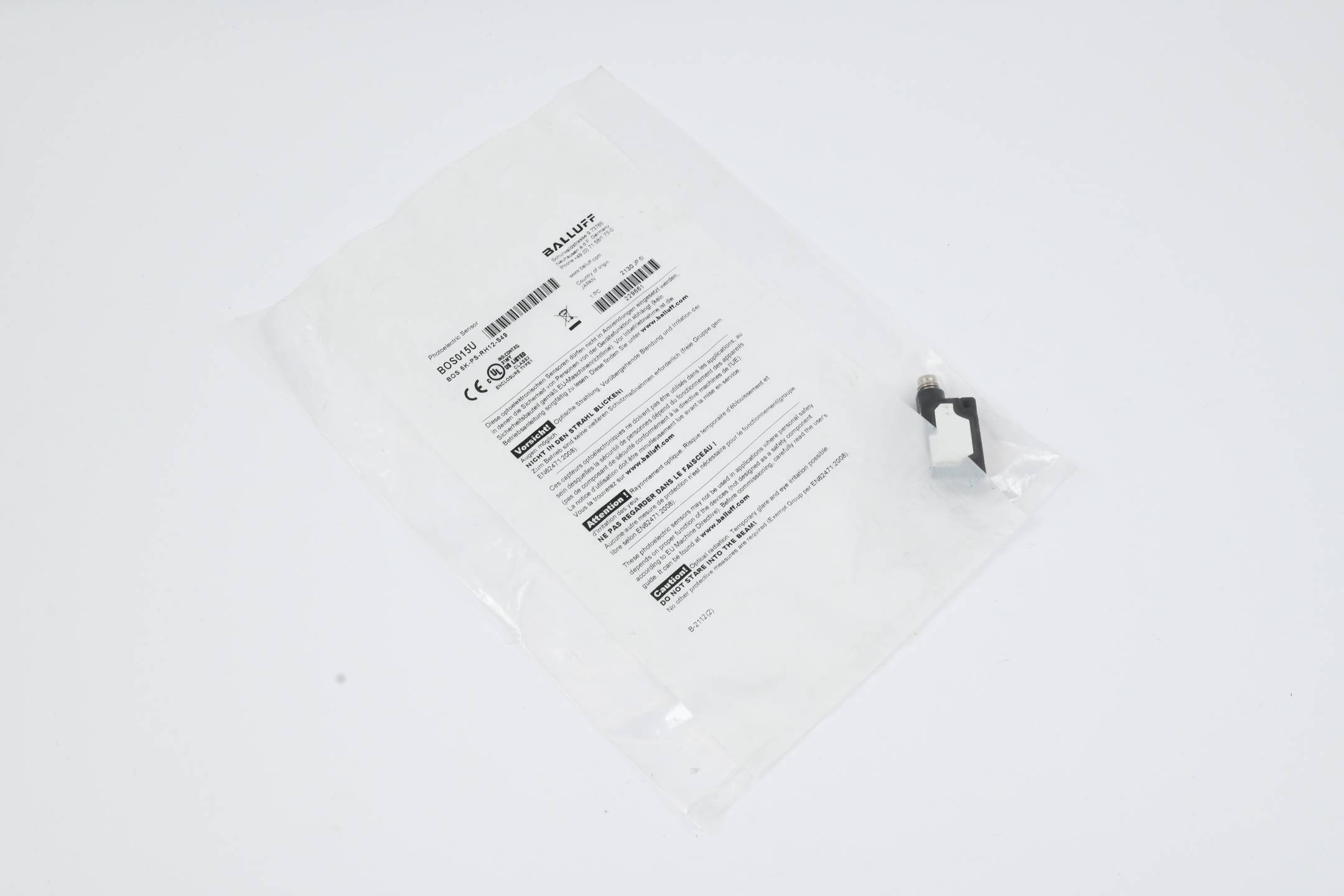 Balluff Lichttaster BOS015U ( BOS 5K-PS-RH12-S49 )
