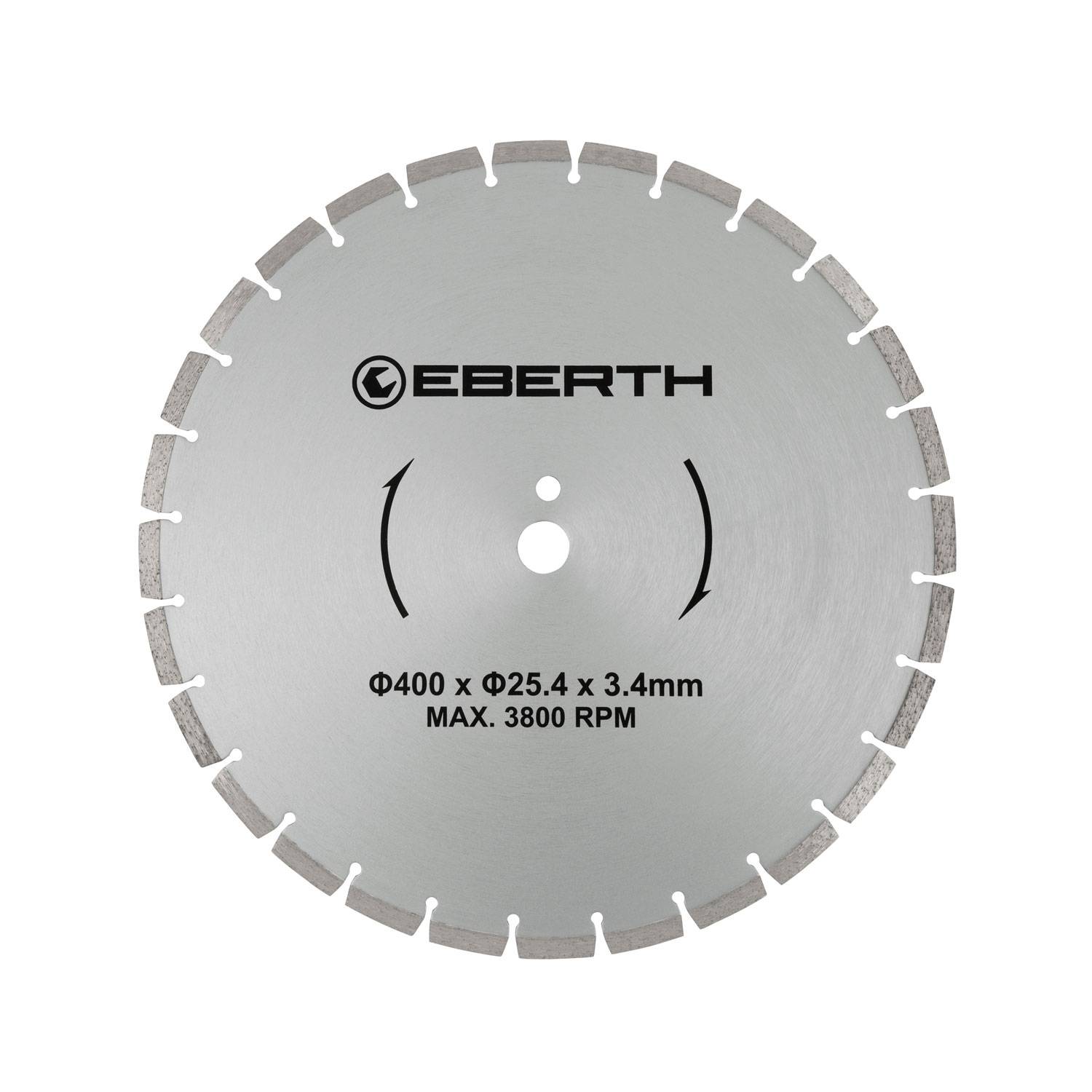 EBERTH Trennscheibe Diamant 400mm, Diamantscheibe 25,4mm Bohrung, für Stein, Beton, Fliesen, Keramik-0