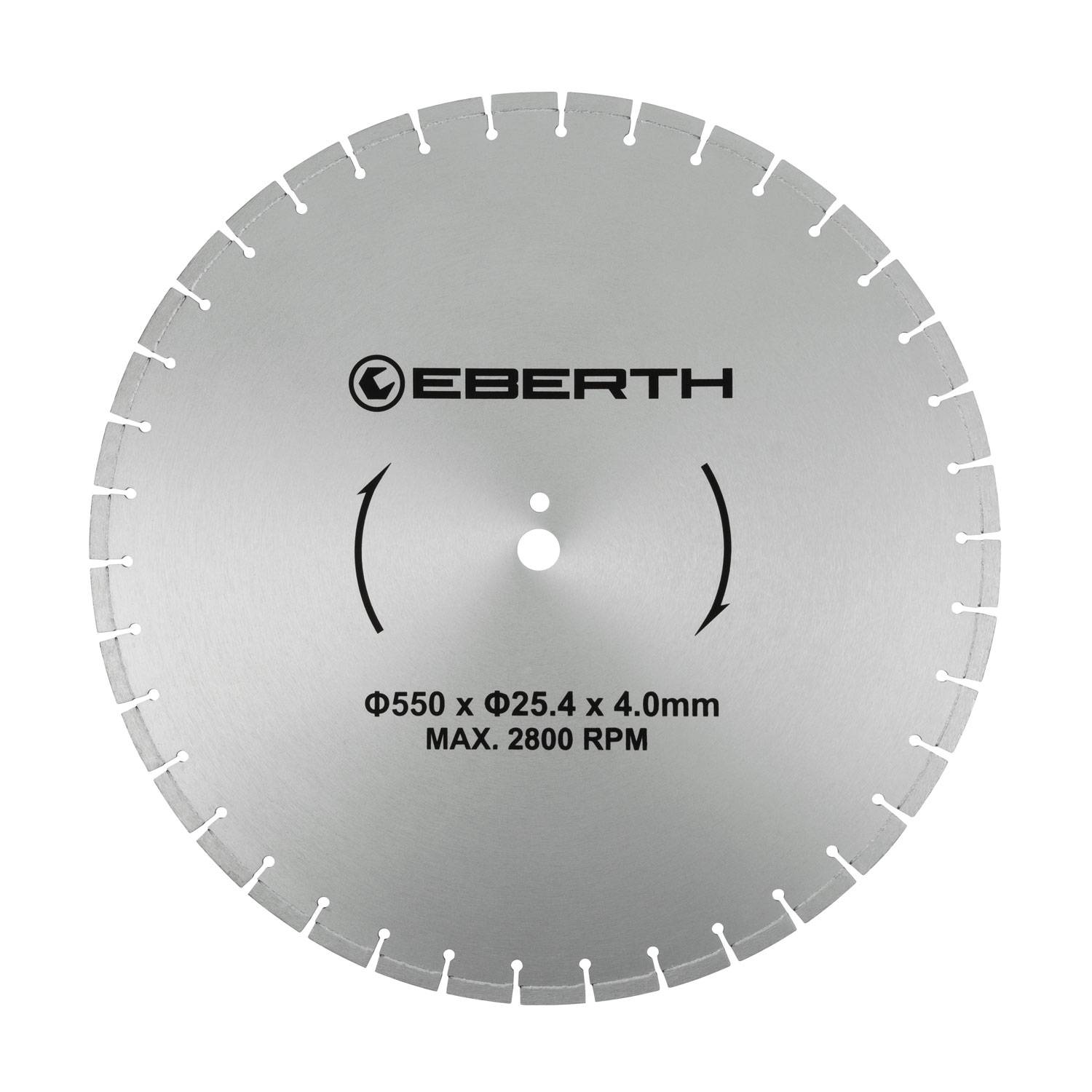 EBERTH Trennscheibe Diamant 550mm, Diamantscheibe 25,4mm Bohrung, für Stein, Beton, Fliesen, Keramik-0