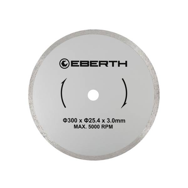 EBERTH Trennscheibe Diamant 300mm, Diamantscheibe 25,4mm Bohrung, für Stein, Beton, Fliesen, Keramik