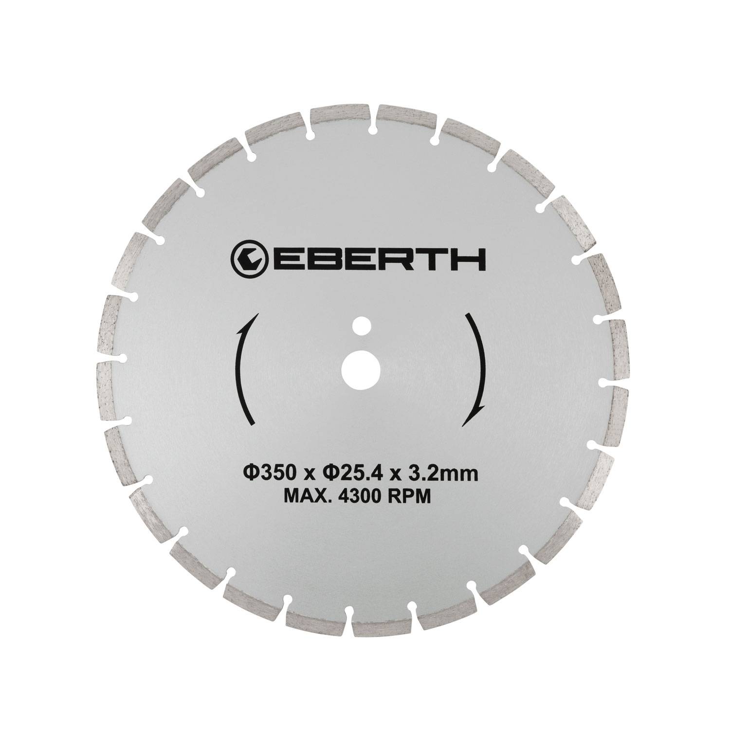 EBERTH Trennscheibe Diamant 350mm, Diamantscheibe 25,4mm Bohrung, für Stein, Beton, Fliesen, Keramik-0