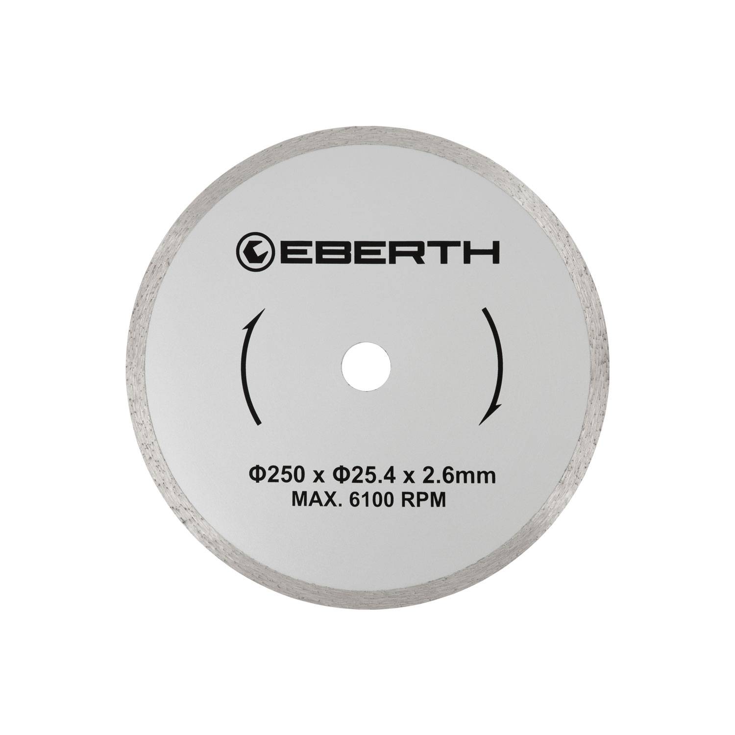 EBERTH Trennscheibe Diamant 250mm, Diamantscheibe 25,4mm Bohrung, für Stein, Beton, Fliesen, Keramik-0