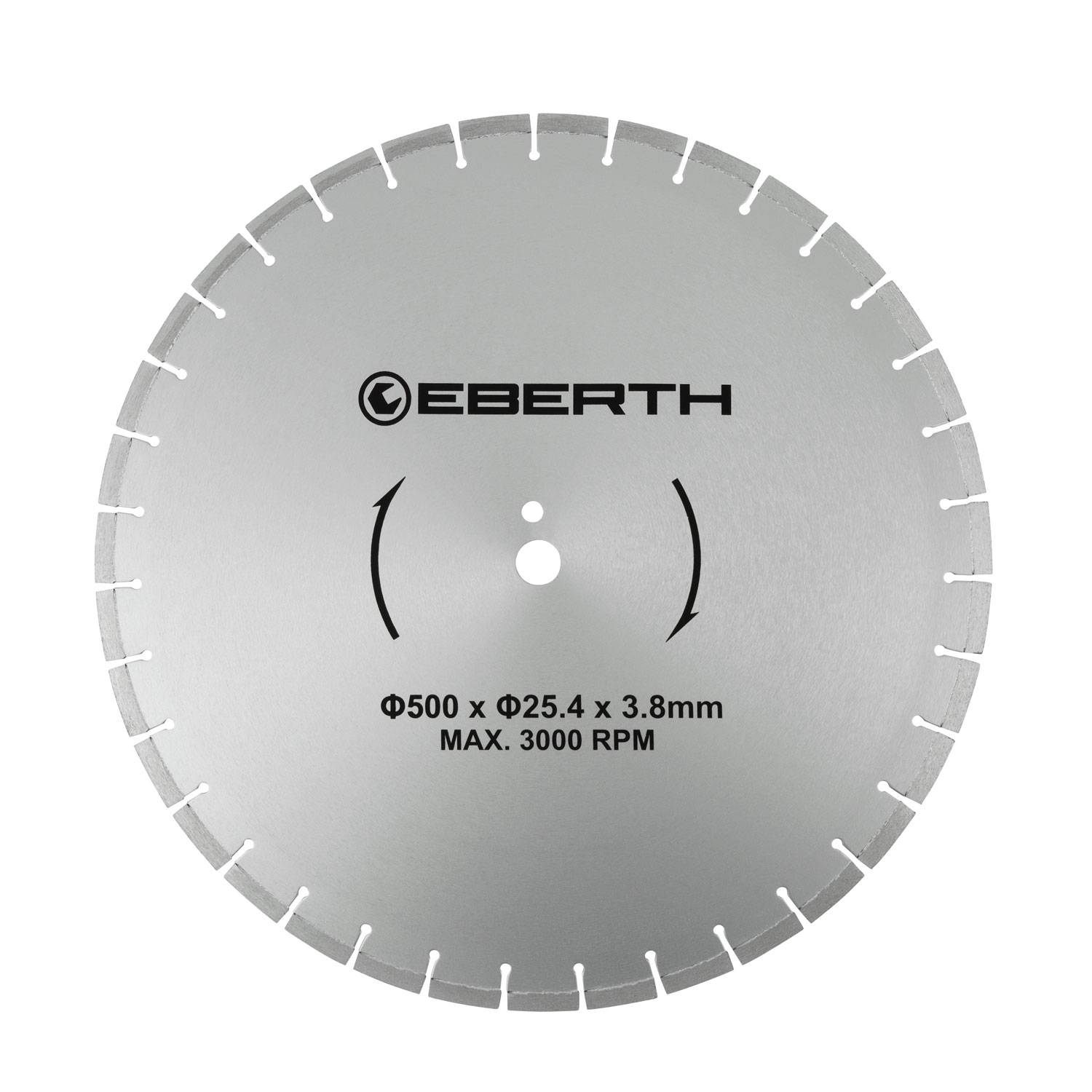 EBERTH Trennscheibe Diamant 500mm, Diamantscheibe 25,4mm Bohrung, für Stein, Beton, Fliesen, Keramik-0