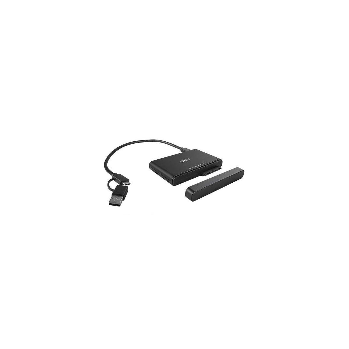 USB 3.2 Typ C auf M.2 NVMe & SATA SSD Docking & Clone Station-2