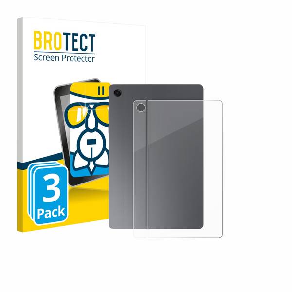 3x BROTECT Schutzglas für Samsung Galaxy Tab A11 Plus 5G 11" (Rückseite) Schutzfolie Panzer Folie Glas Display klar