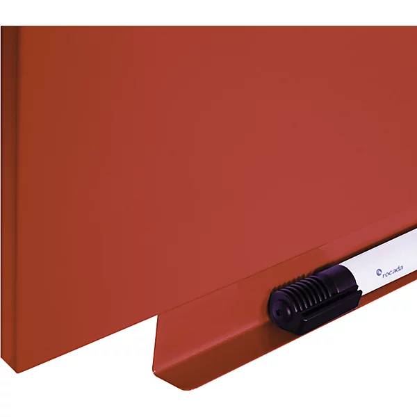 Whiteboard Skincolor BASIC-Version - Stahlblech lackiert BxH 1000 x 1000 mm orange. 80445449 804454 49-1