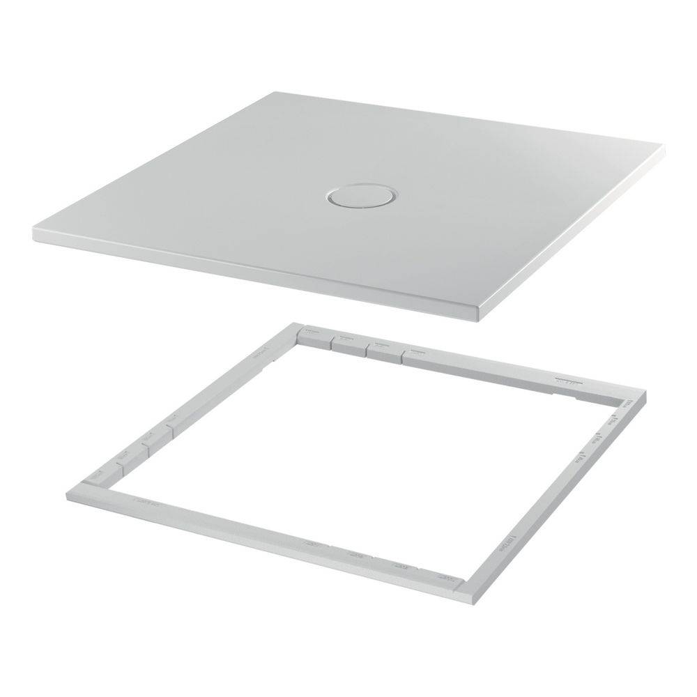 Bette Floor Duschfläche Blue satin 1200x800x25/30mm BetteAntirutsch Sense mit Minimum-Träger Rechteck GT-Stahl-1