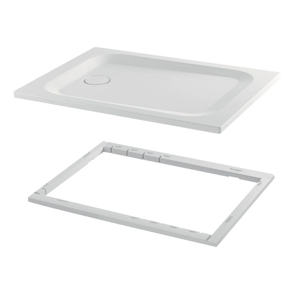 Bette Ultra Duschwanne Blue satin 1400x900x35/30mm Rechteck mit Minimum-Träger GT-Stahl-1