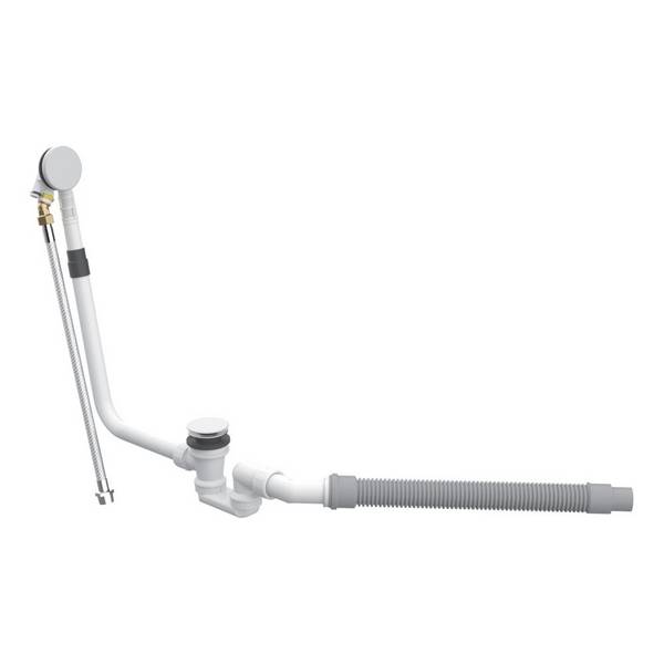 Bette Mono Flow Ab- und Überlaufgarnitur Silhouette d. 52mm emailliert 550x195x170mm White für Badewanne Zubehör