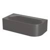 Bette Lux Oval IV Silhouette Badewanne Eck Anthracite 1950x950x450/575mm Sonderform 2-Sitzer GT-Stahl