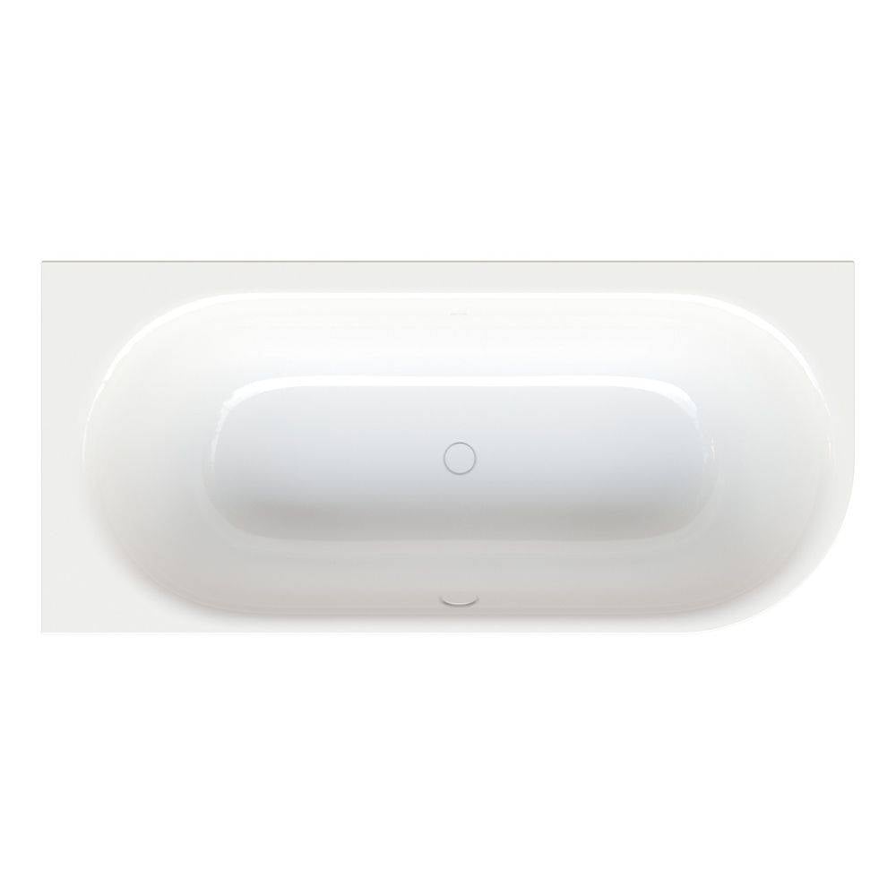 Bette Lux Oval IV Silhouette Badewanne Eck Weiß 1850x850x450/575mm Sonderform 2-Sitzer GT-Stahl-1