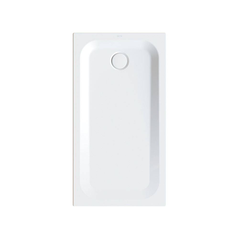 Bette Ultra Duschwanne Weiß 1300x700x35/30mm BetteAntirutsch Sense Rechteck GT-Stahl-0