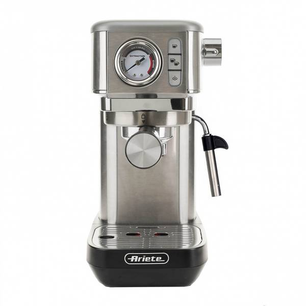 ARIETE - 1381 - Espressomaschine - 1,1 l - Kaffeepad - Gemahlener Kaffee - 1300 W - Silber