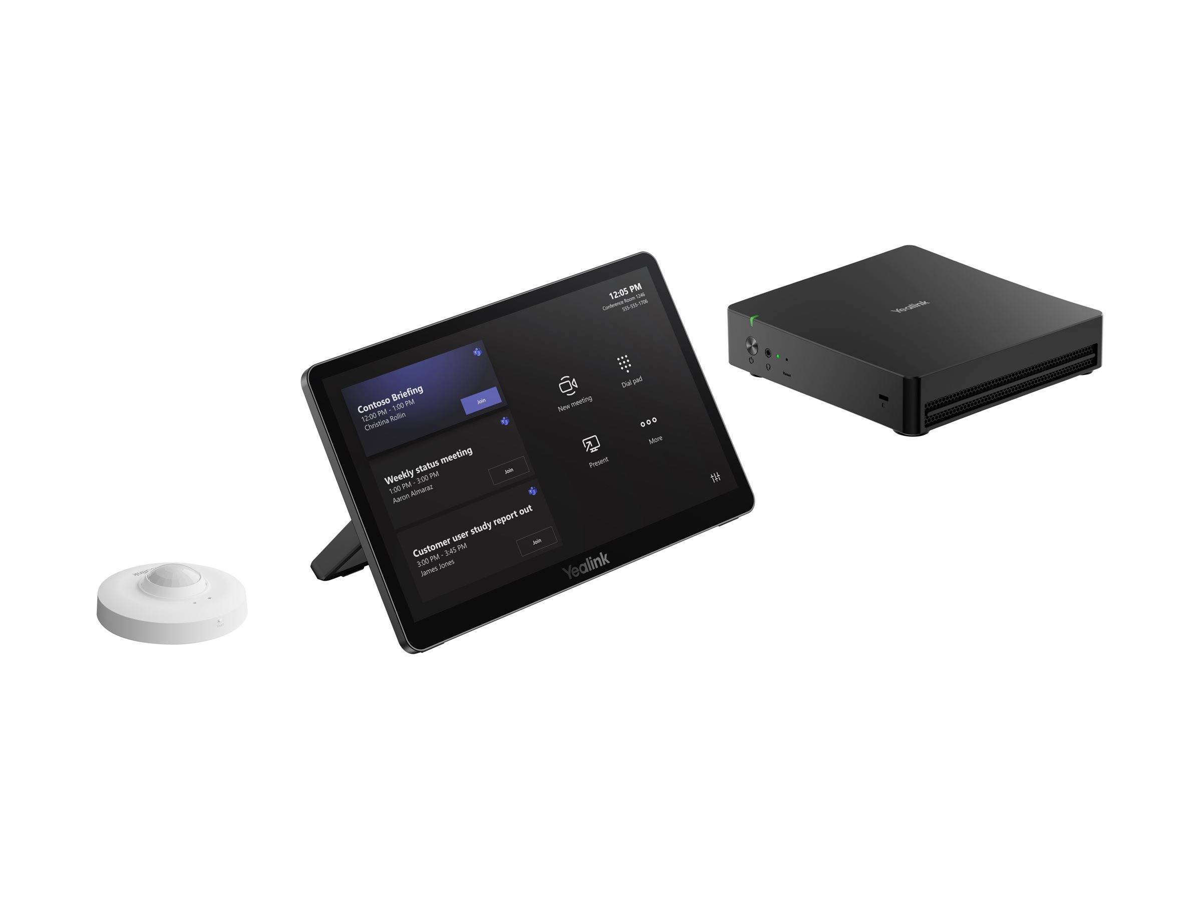 Yealink MCore Kit-C5U-MS - 3rd Gen - Microsoft Teams Raumsystem (MTouch Plus Touchpanel, MCore Pro Mini-PC, RoomSensor)-0