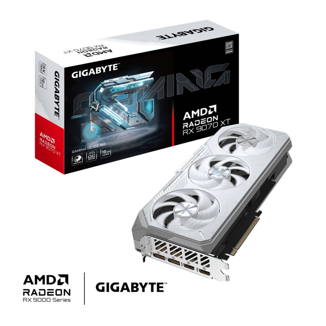 Gigabyte Radeon RX9070 XT Gaming OC ICE 16GB GDDR6 2xHDMI 2x Multimedia-Technik Grafikkarten AMD-1