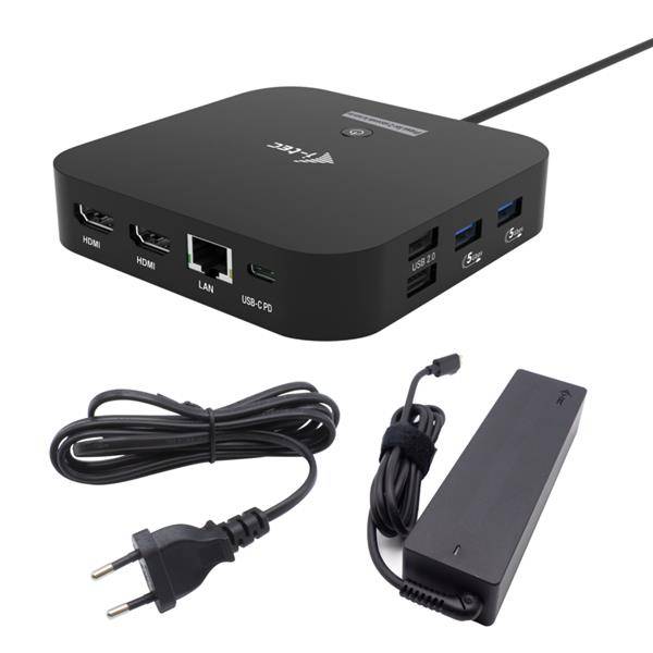 i-tec USB-C Dual HDMI Docking Station mit Power Delivery 100W, i-tec Universal Charger 100W-0
