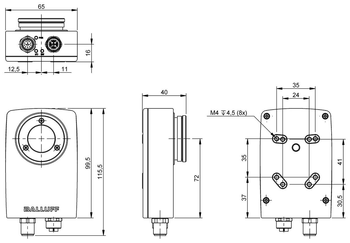 BALLUFF BVS SL-M1280Z00-07-001, SmartCamera für Machine Vision, P/n: BVS003U-1