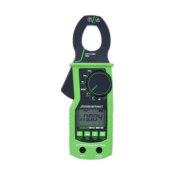 Gossen Metrawatt METRALINE CM 400 | TRMS AC/DC Stromzange, 4 Stellen, 400 A, 1.500 V, 35 mm, Voltsensor, CAT IV