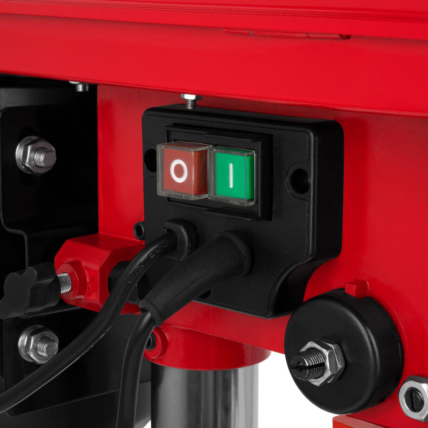 EBERTH Tischbohrmaschine 550W, 50mm Hub, 9 Stufen bis 2350U/min, Bohrfutter 3–16mm, neigbarer Tisch-3