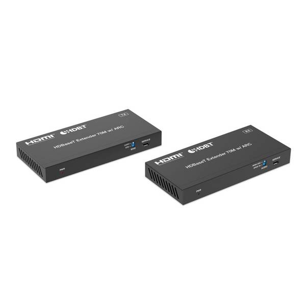 FeinTech HX430 HDMI 2.0 over CAT5 HDBaseT-Extender 70m RJ45 mit HDMI-ARC Audio