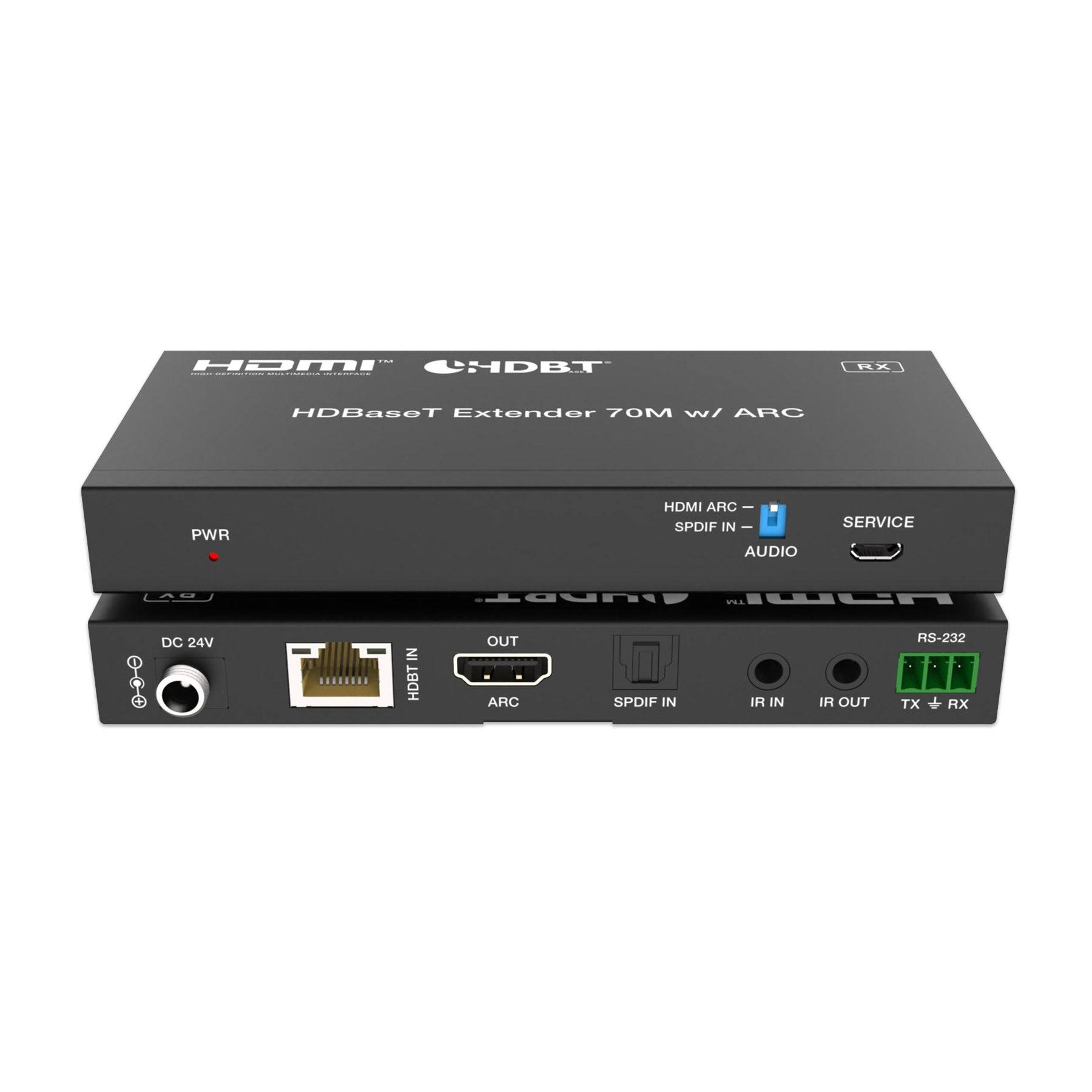 FeinTech HX430 HDMI 2.0 over CAT5 HDBaseT-Extender 70m RJ45 mit HDMI-ARC Audio-3