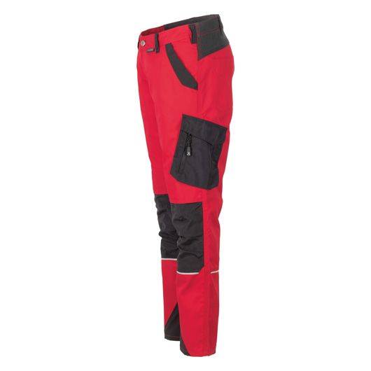 Planam Norit Bundhose Damen, 6417, rot/schwarz, Größe 54-1