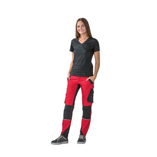 Planam Norit Bundhose Damen, 6417, rot/schwarz, Größe 54-4