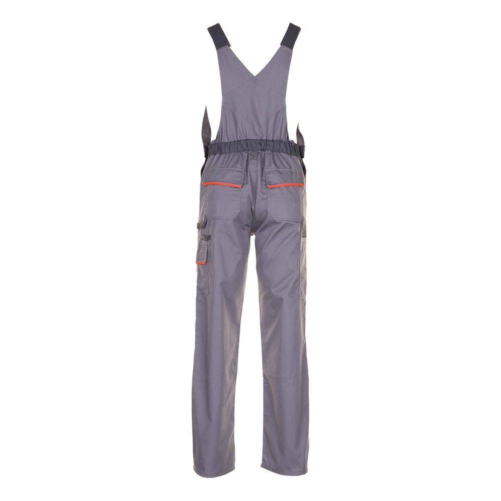 Planam Visline Latzhose, 2430, grau/orange, Größe 62-2
