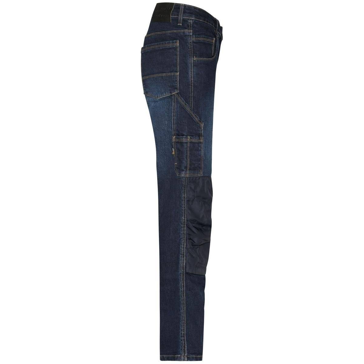 Workwear Stretch-Jeans, robust mit Cordura®, blue denim, Werkzeugtaschen & geradem Schnitt, Größe 94-2