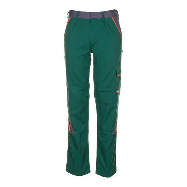 Planam Visline Bundhose, 2422, grün/orange, Größe 40