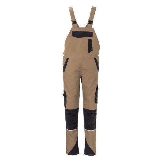 Planam Norit Latzhose Damen, 6533, braun/schwarz, Größe 44-0