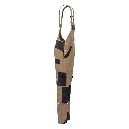Planam Norit Latzhose Damen, 6533, braun/schwarz, Größe 44-2