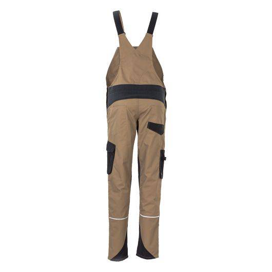 Planam Norit Latzhose Damen, 6533, braun/schwarz, Größe 44-3