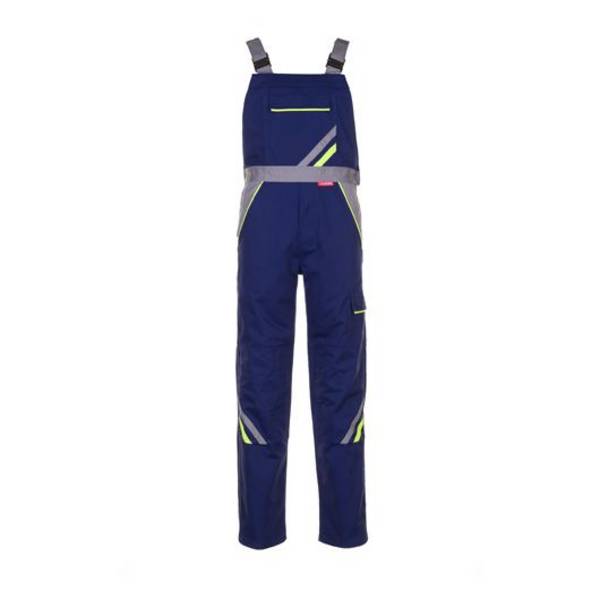 Planam Visline Latzhose, 2433, blau/gelb, Größe 25