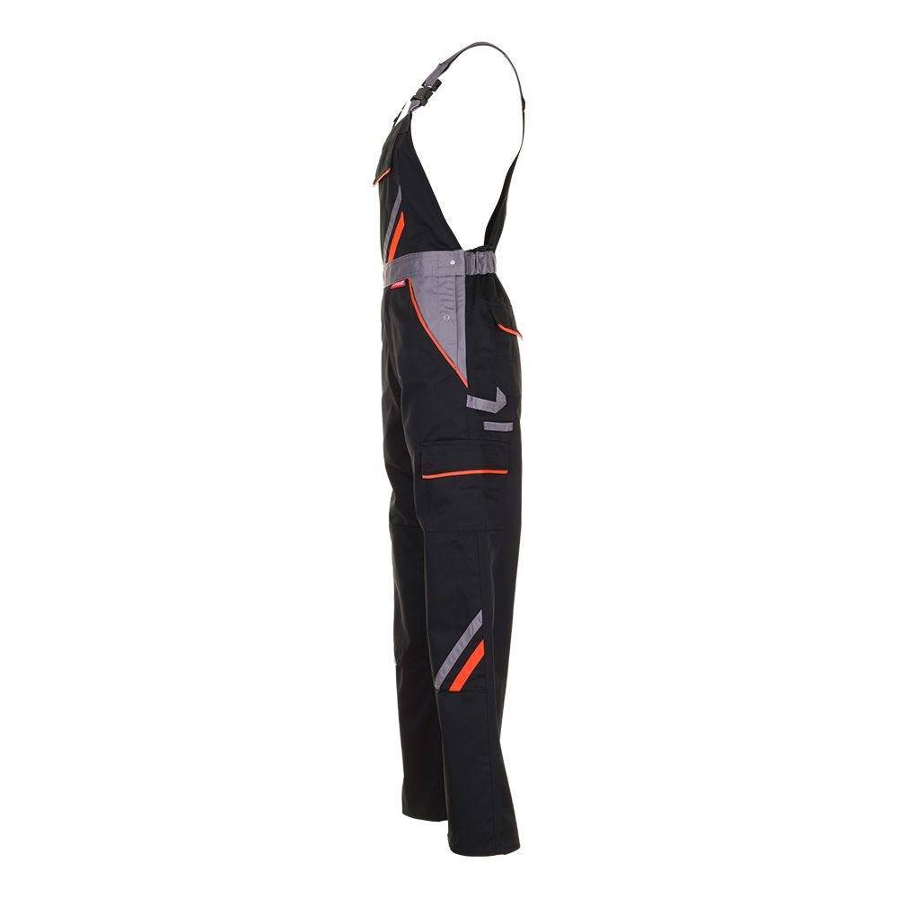 Planam Visline Latzhose, 2431, schwarz/orange, Größe 90-1