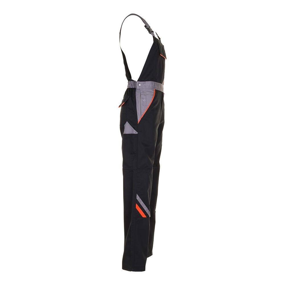 Planam Visline Latzhose, 2431, schwarz/orange, Größe 90-2
