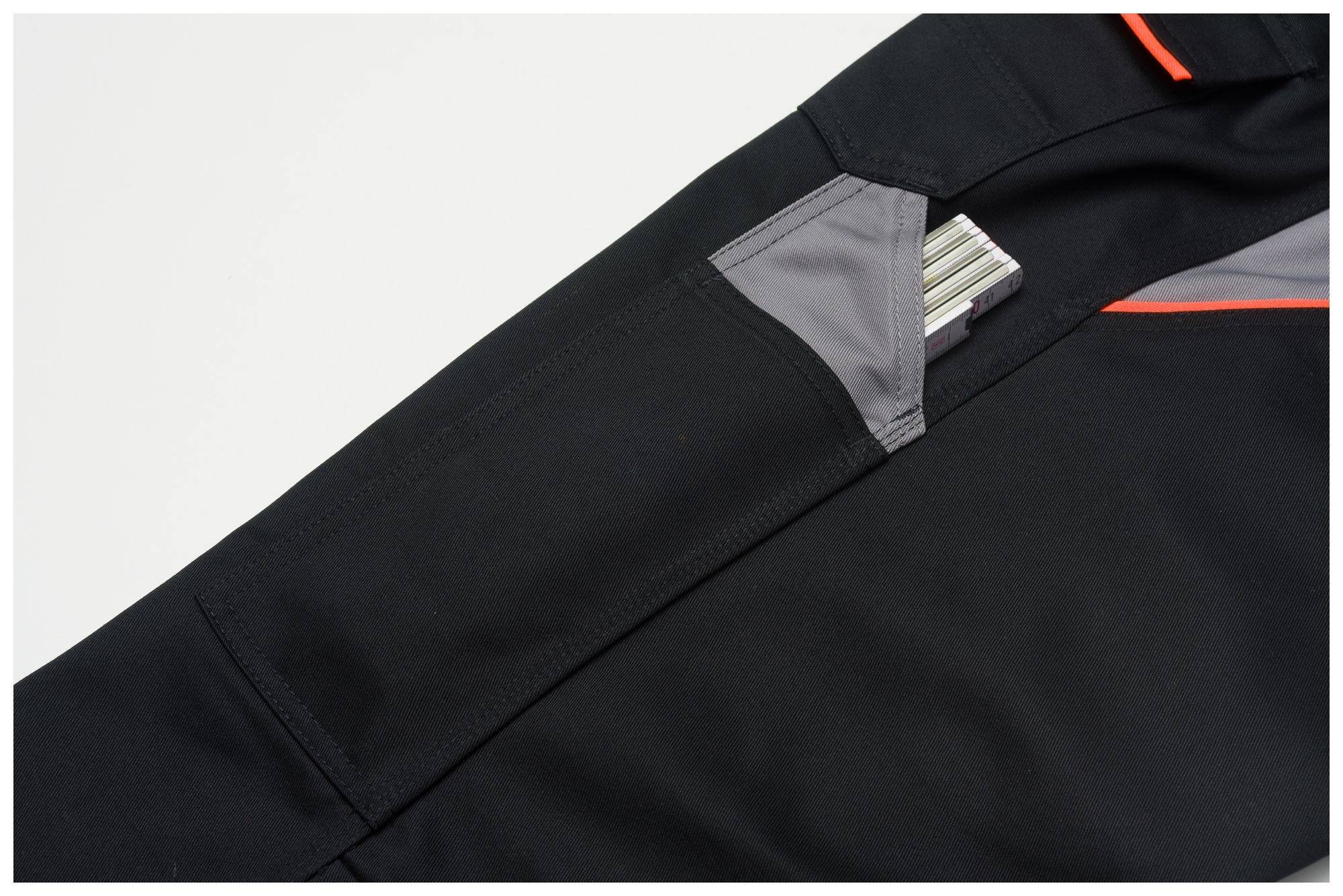 Planam Visline Bundhose, 2421, schwarz/orange, Größe 50-4
