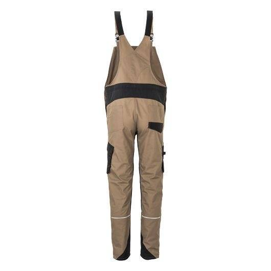 Planam Norit Latzhose Herren, 6523, braun/schwarz, Größe 29-3