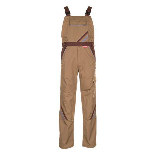 Planam Highline Latzhose Herren, 2334, braun, Größe 27-0