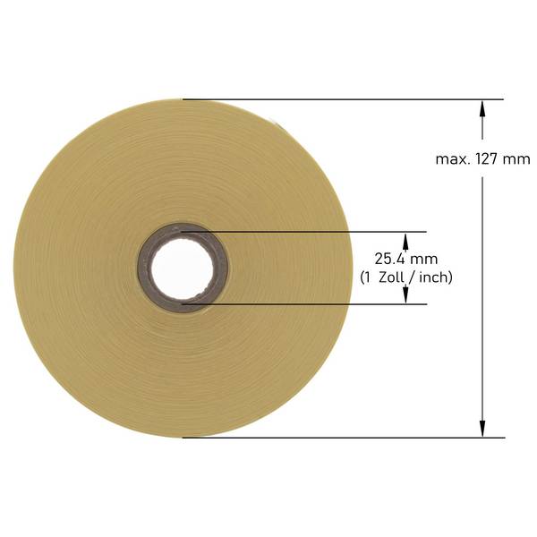 Zebra komp. Labels, 50,8 x 25,4 mm, 1 Zoll, 25.800 Etiketten