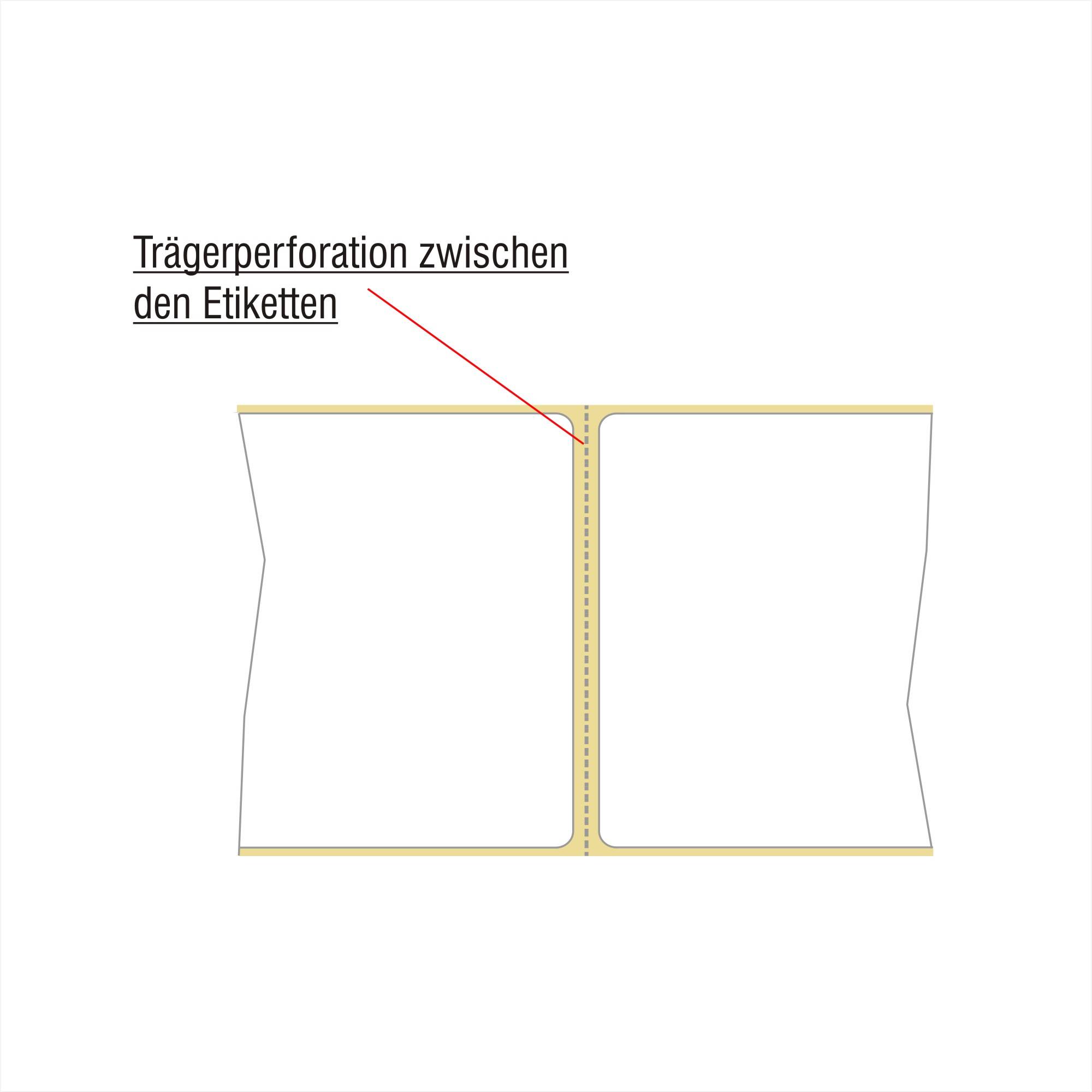 Labelident Zebra komp. Papier Labels, 57,15 x 31,75 mm, 1 Zoll, 2.100 Etiketten-1