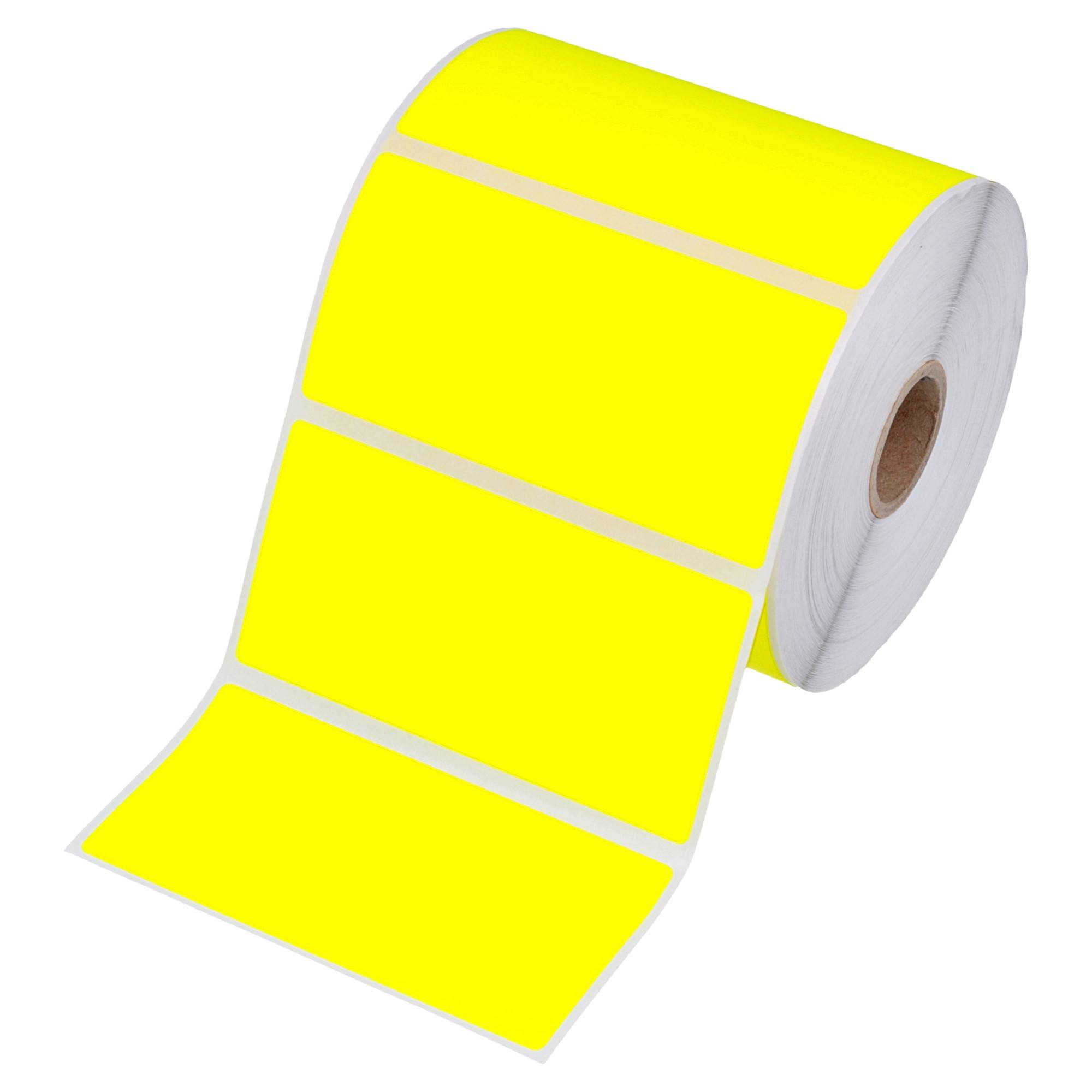 Labelident Papier Etiketten gelb, 105 x 74 mm, 1 Zoll, 1.000 Etiketten-3