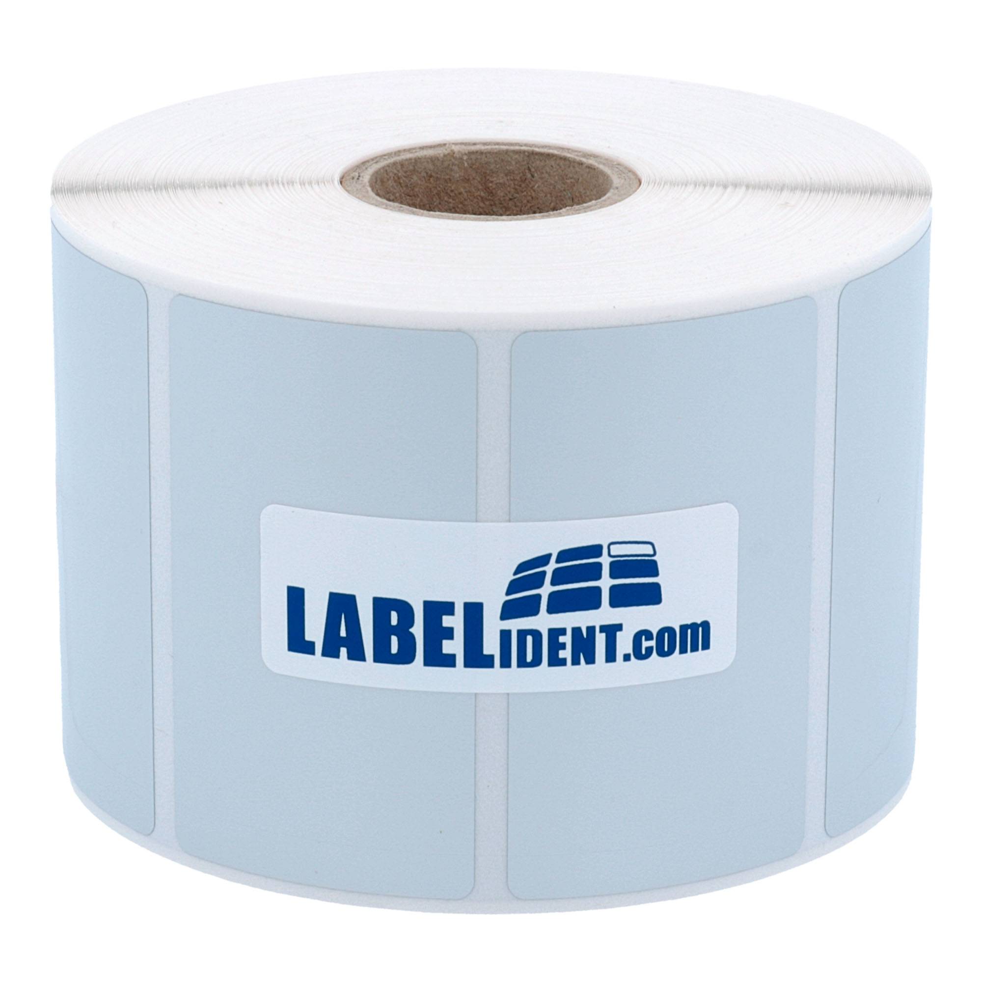 Labelident PET Etiketten silber, 60 x 34 mm, 1 Zoll, 1.250 Etiketten-0