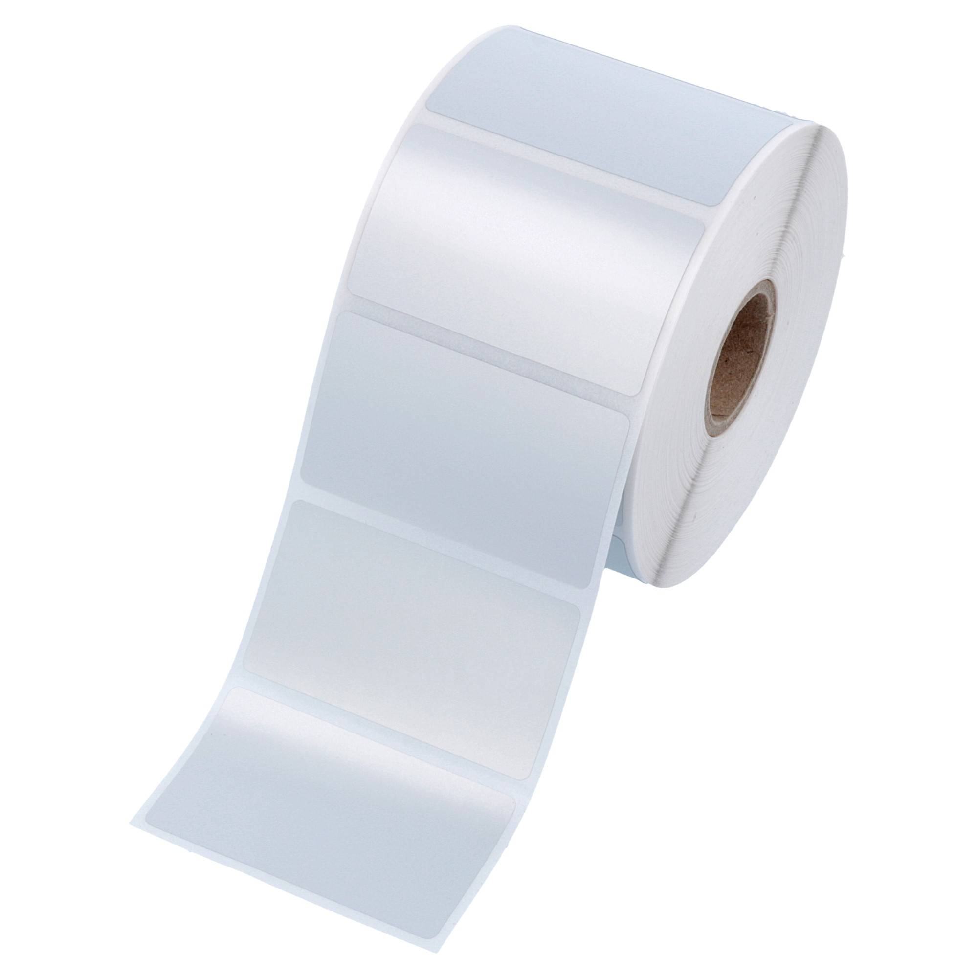 Labelident PET Etiketten silber, 60 x 34 mm, 1 Zoll, 1.250 Etiketten-2