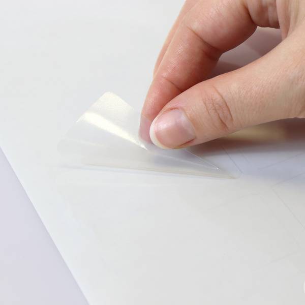 Labelident PET Etiketten transparent, 30 x 20 mm, 8.400 Etiketten, 100 Blatt