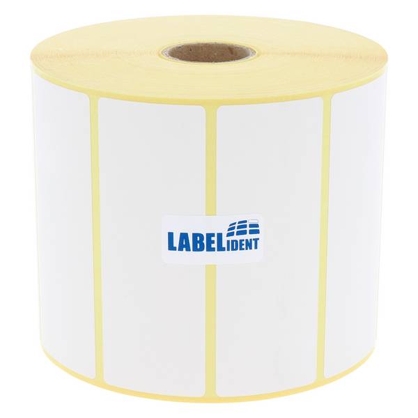 Labelident Papier Etiketten weiß, 90 x 33 mm, 1 Zoll, 2.000 Etiketten
