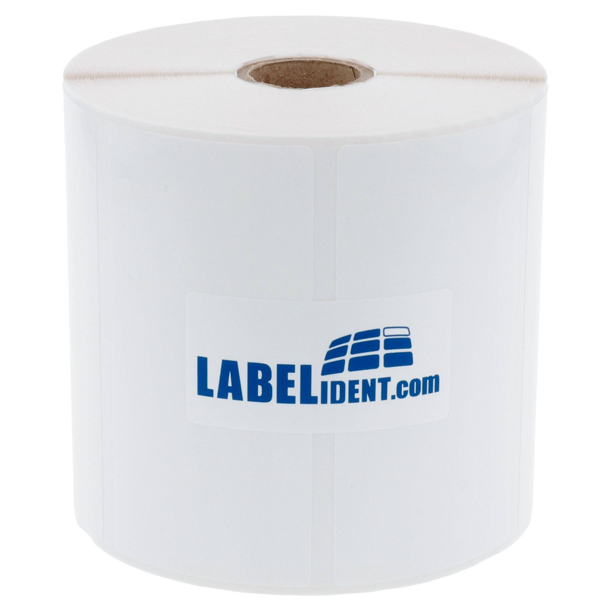 Labelident PE Etiketten weiß, 90 x 33 mm, 1 Zoll, 2.000 Etiketten-0