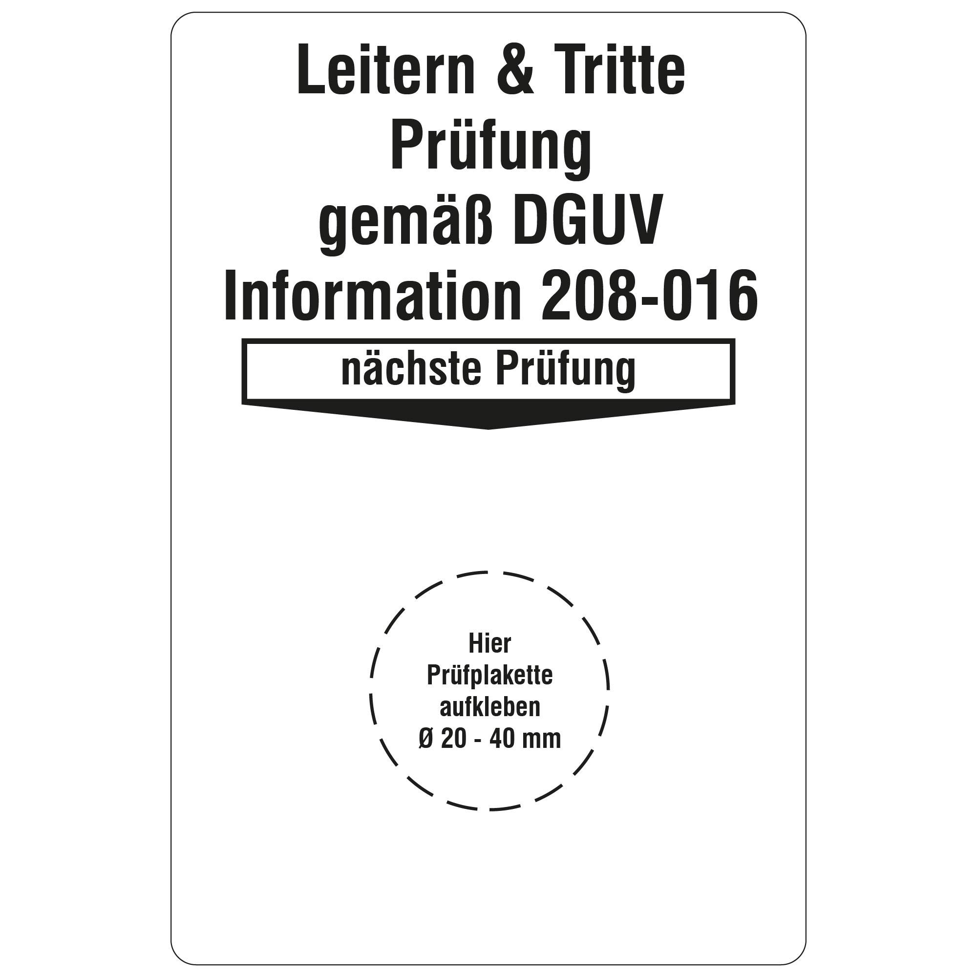Labelident Grundplaketten 76,2 x 50,8 mm, Leitern und Tritte, 1.000 Etiketten-0