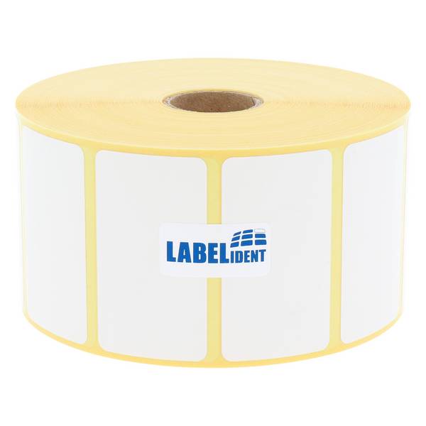 Labelident Zebra komp. Papier Labels, 57,15 x 31,75 mm, 1 Zoll, 2.100 Etiketten
