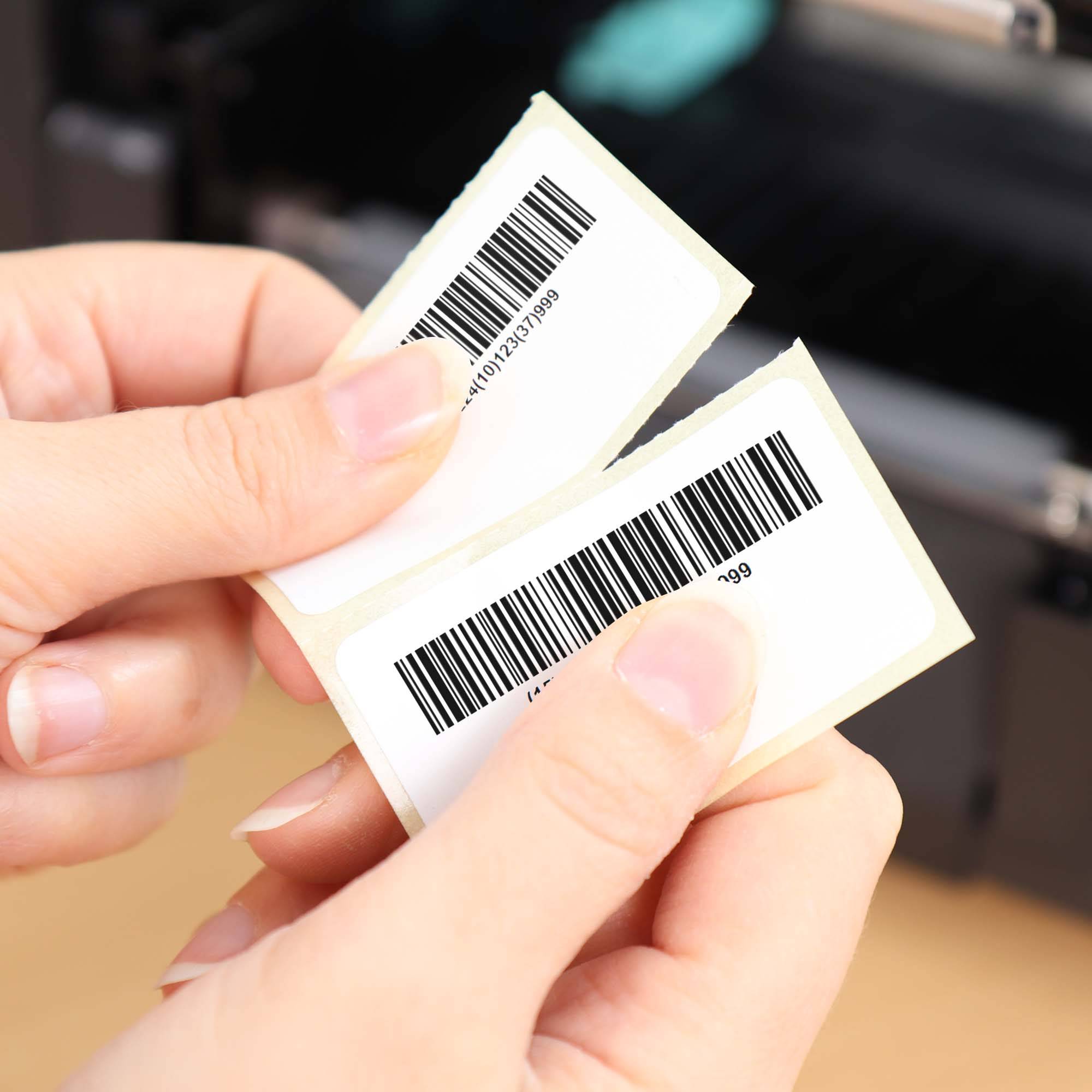 Labelident Zebra komp. Papier Labels, 57,15 x 31,75 mm, 1 Zoll, 2.100 Etiketten-4